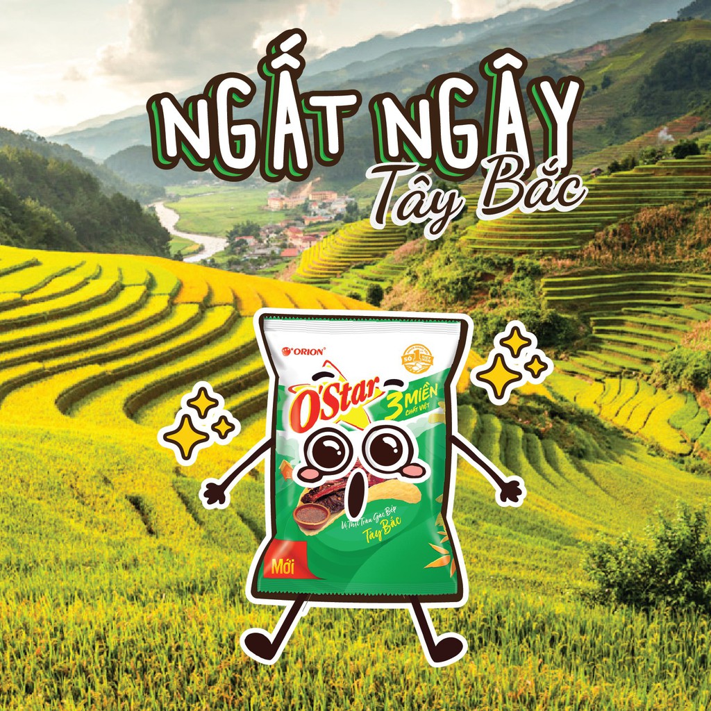 Bánh Snack Khoai Tây Lát O'star 3 Miền 32g