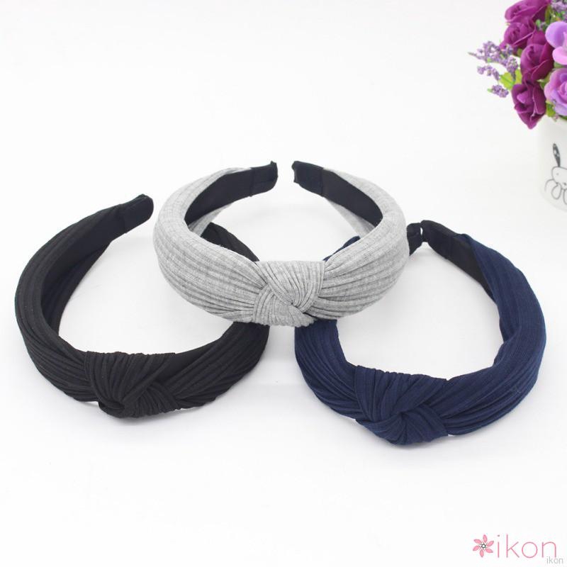 Băng đô dệt kim hoạ tiết kẻ sọc phong cách vintage