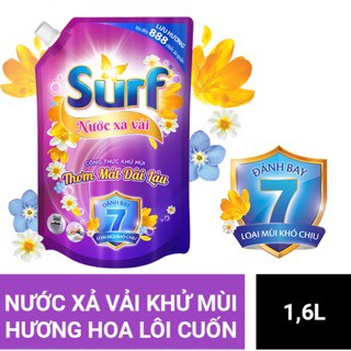 Nước xả vải Surf hương lôi cuốn túi 1.6L