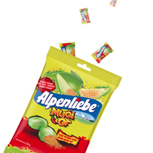 Kẹo Alpenliebe Hương Xoài Nhân Muối Ớt Gói 223g x 77 viên
