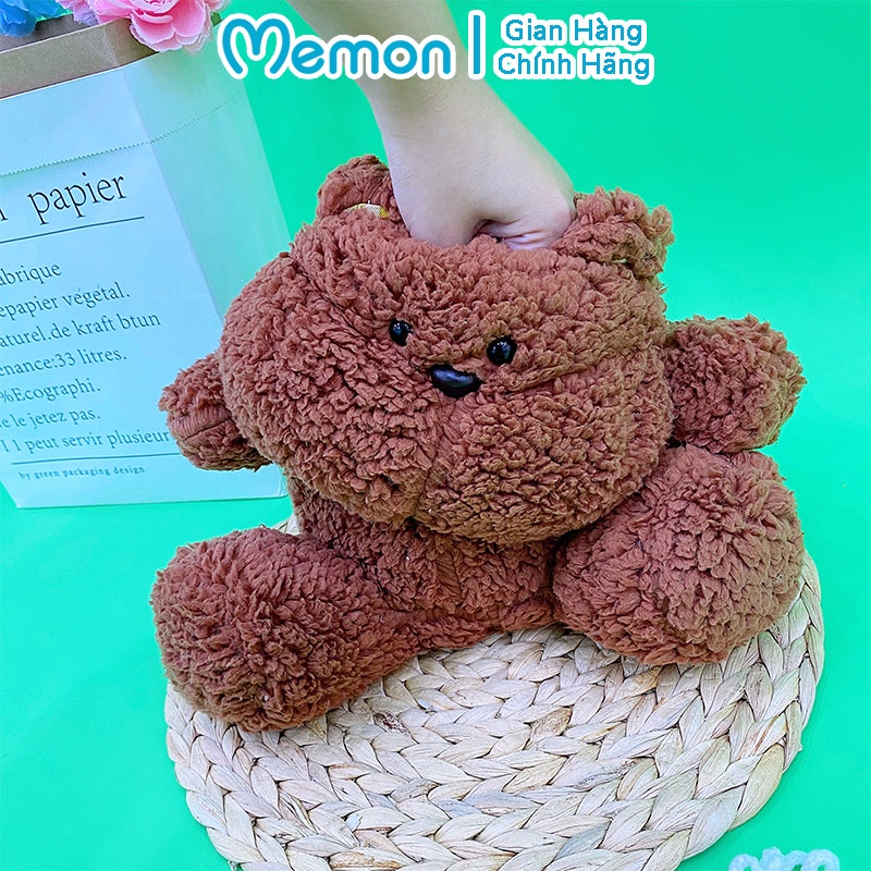 Gấu Bông Má Bự Lông Mềm Cao Cấp Memon