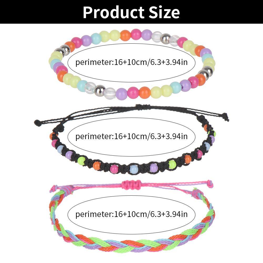RAINBOW Set 3 Vòng Tay Hạt Handmade Xinh Xắn Dành Cho Nữ