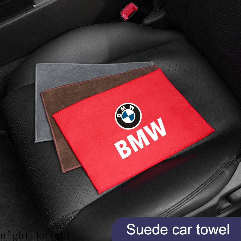 Khăn Lau Xe Hơi Da Lộn Dày Dặn Thấm Hút Tốt Tiện Dụng Cho Bmw