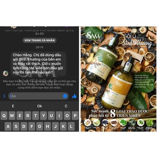 Ủ Tóc sinh khương sam natural