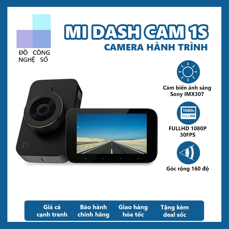 Camera hành trình Xiaomi Mi Dash 1S (Đen) - Hàng chính hãng