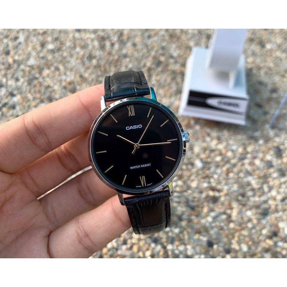 Đồng hồ nữ dây da Casio Anh Khuê LTP-VT01L-1BUDF