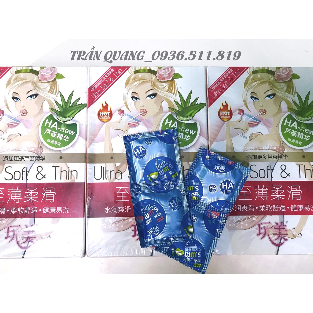 Bao cao su cô gái nha đam_Hộp 100 chiếc_Hàng nội địa Trung