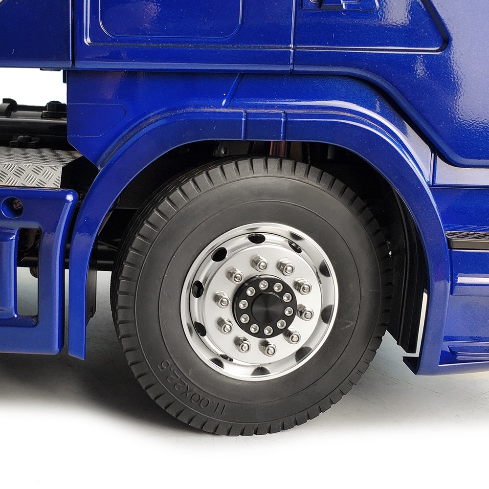 1 Ổ Khóa Trục Bánh Xe Hơi Điều Khiển Từ Xa Tamiya Bằng Hợp Kim Màu Bạc Chuyên Dụng Tỉ Lệ 1:14