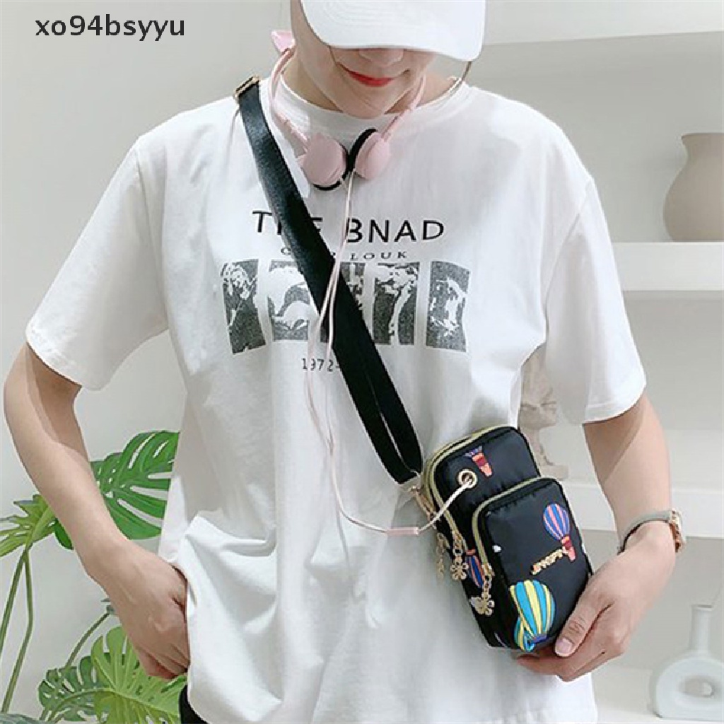 Túi Đeo Chéo Đựng Điện Thoại xo94bsyyu Chất Liệu Nylon Chống Thấm Nước Kèm Ví Nhỏ Thời Trang Cho Nữ