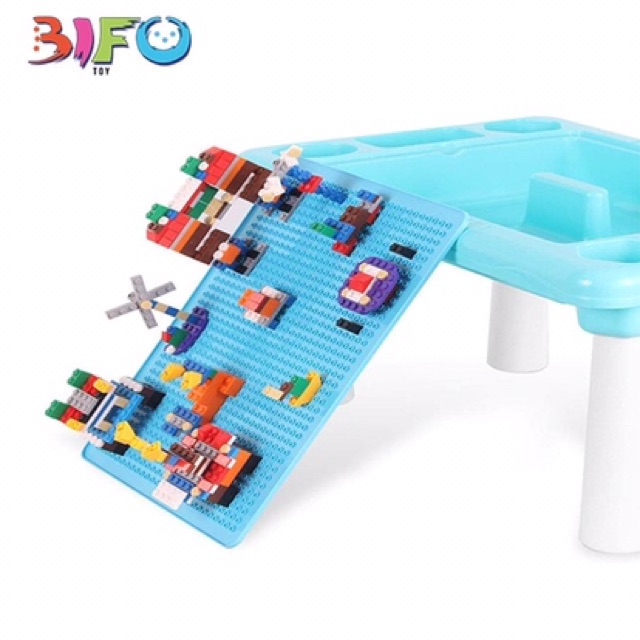 [CAO CẤP]  BÀN+GHẾ] Đồ chơi xếp hình lắp ráp LEGO kèm bàn cho bé