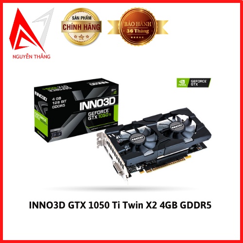 VGA Card Màn Hình INNO3D GeForce GTX 1050 Ti Twin X2 4GB GDDR5 NEW