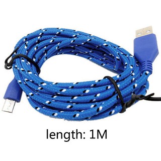 Cáp Sạc Micro Usb Bọc Vải Dù Dài 1m H3u5 Cho Android