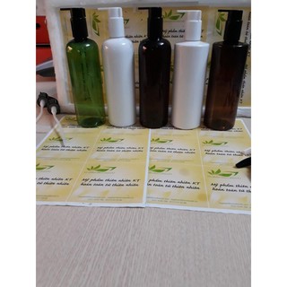 Combo 100c 500ml trắng đục lùn ấn vịt khóa
