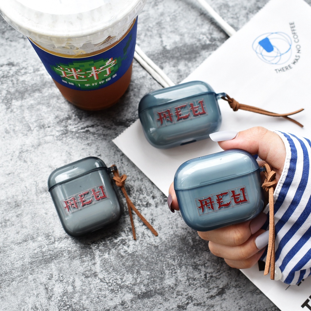 Vỏ Bảo Vệ Hộp Sạc Tai Nghe Bluetooth AirPods 1 2 3 Pro gen3 Bằng Silicon Tpu Mềm Trong Suốt Chống Sốc Chống Thất Lạc