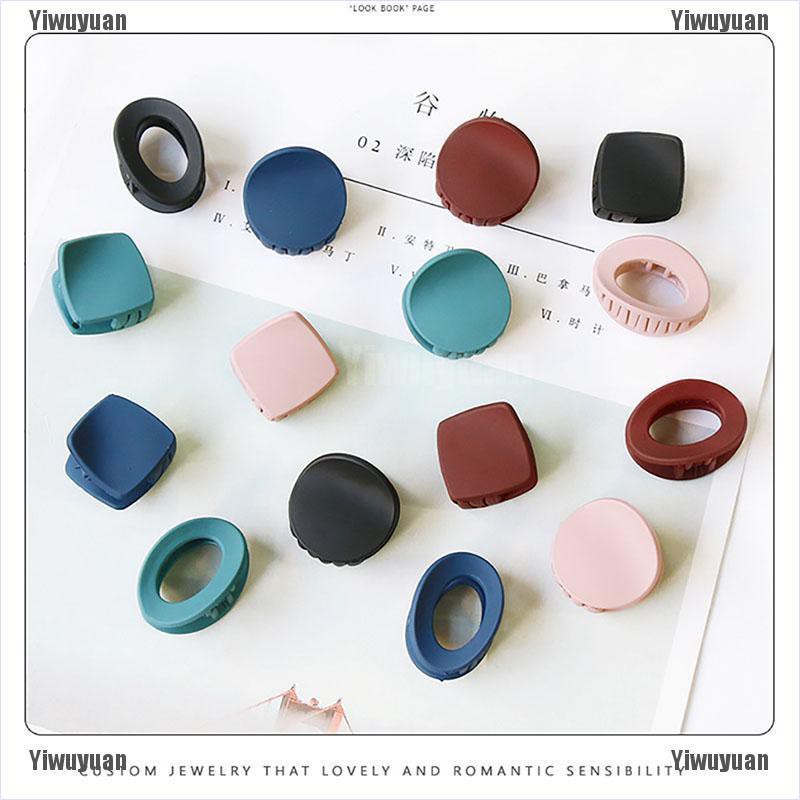 Set 5 Kẹp Tóc Màu Trơn Kích Thước Nhỏ Gọn Thuận Tiện Cho Nữ /