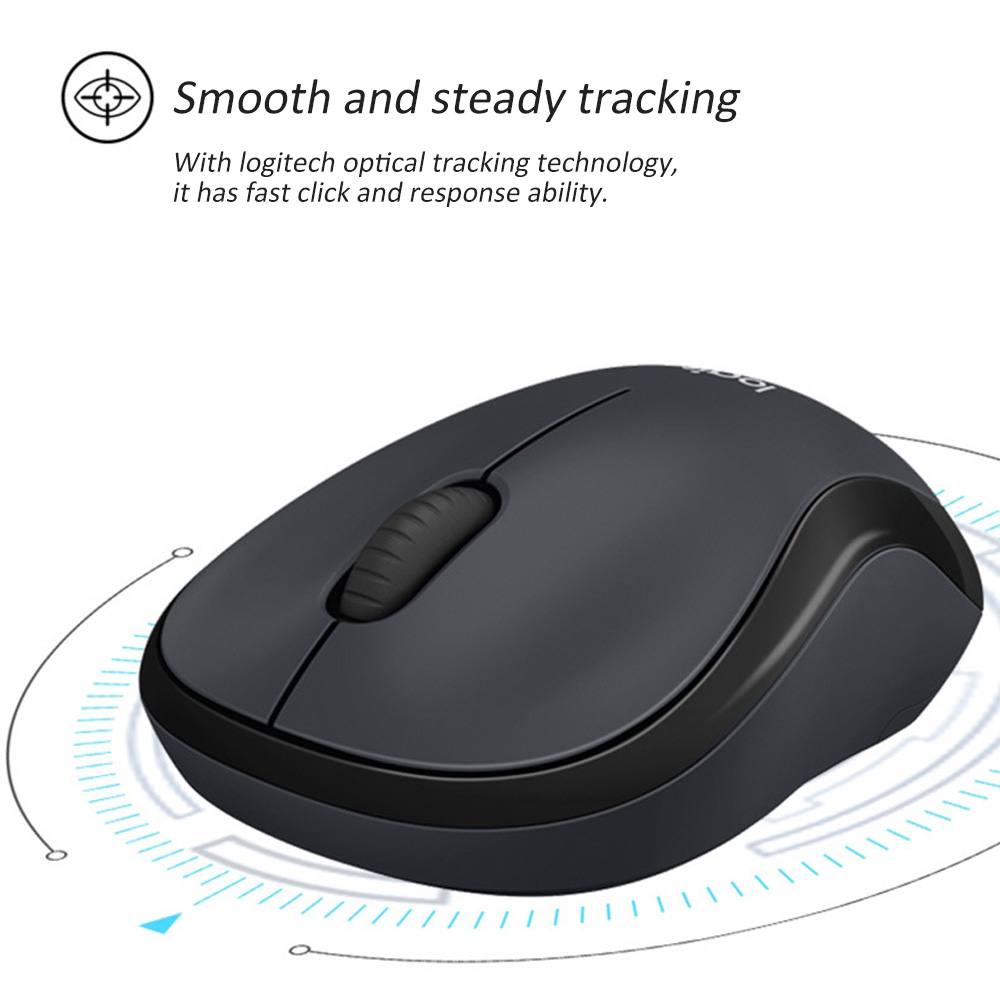 Chuột Không Dây Logitech 2.4g 3 Màu