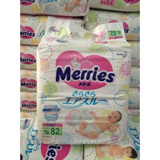Tã dán Merries S82 nội địa Nhật cho bé 4-8kg