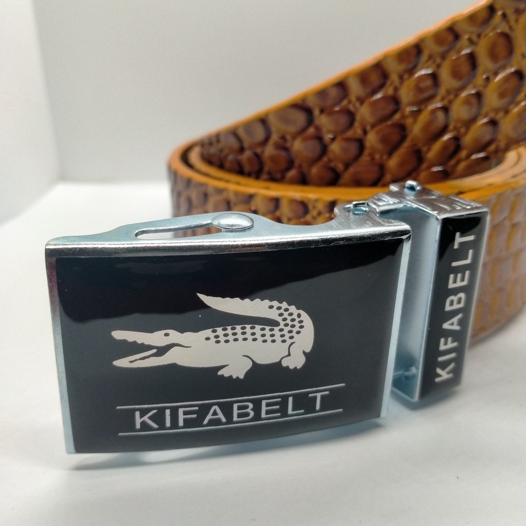 🎁FREESHIP🎁 Thắt lưng da pu vân cá sấu tròn- thắt lưng nam cao cấp