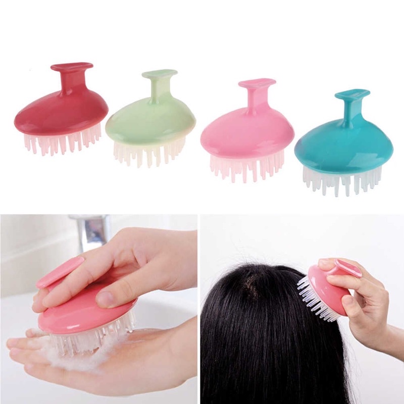 Lược gội đầu bằng silicon mát xa da đầu giảm rụng kích thích mọc tóc