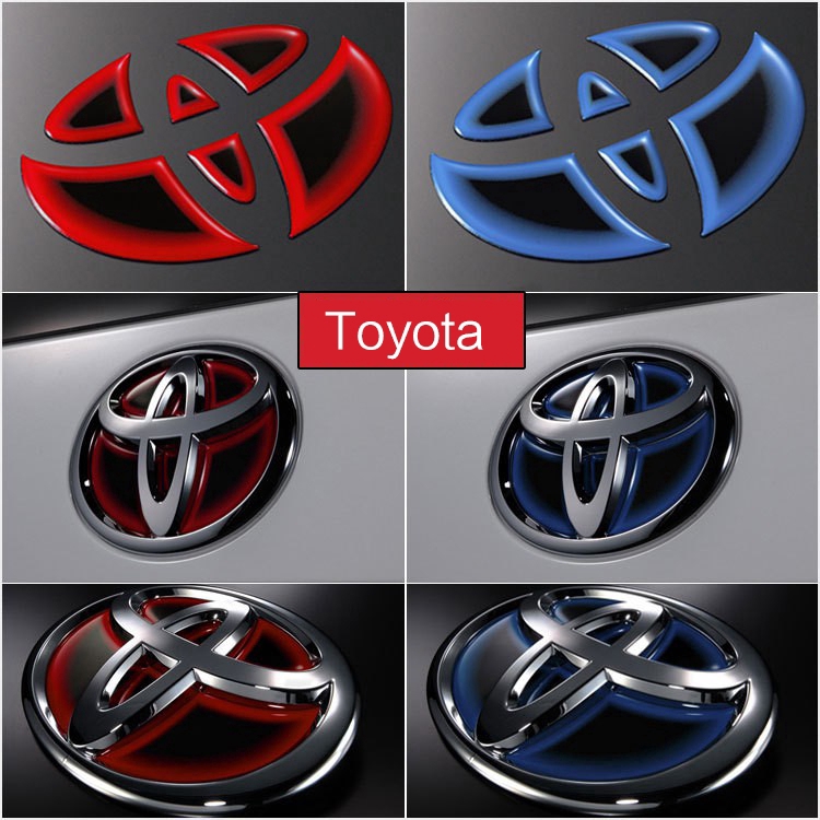 Miếng Dán Trang Trí Logo Vô Lăng Xe Ô Tô Toyota Altis Rav4 Camry Corolla Prius