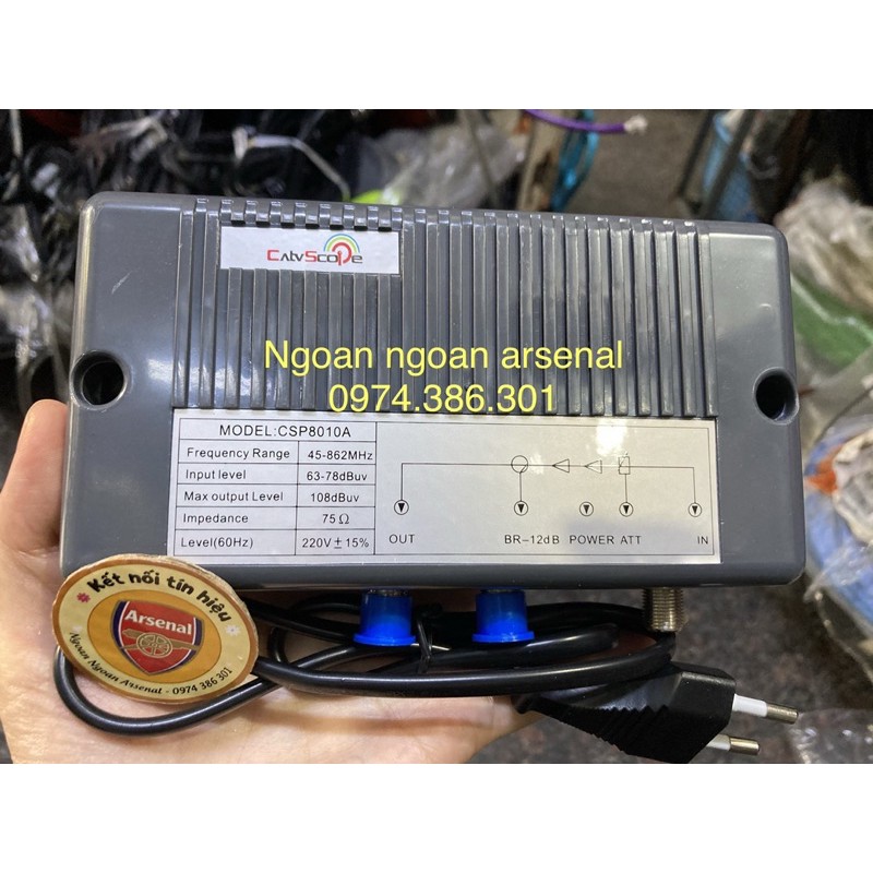 khuếch đại nhựa, khuếch đại tổng truyền hình cáp ra nhiều tivi 8010A