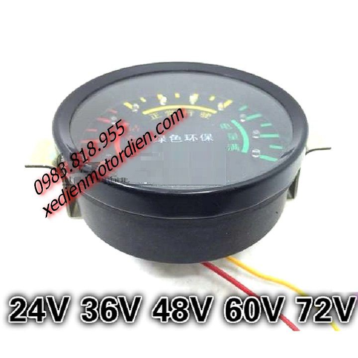 Đồng hồ báo điện acquy - đồng hồ xe điện - loại mỏng đẹp