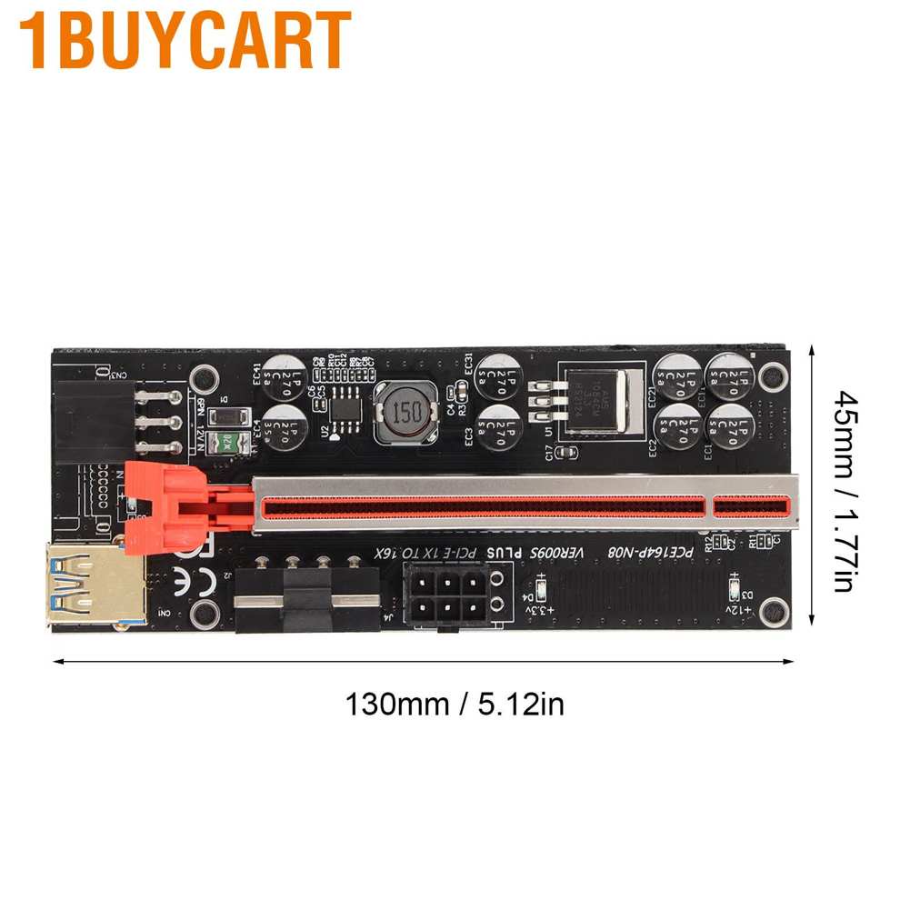 Thẻ chuyển đổi PCIE 1X sang 16X dễ vận hàng 4 tụ FP hiệu suất cao