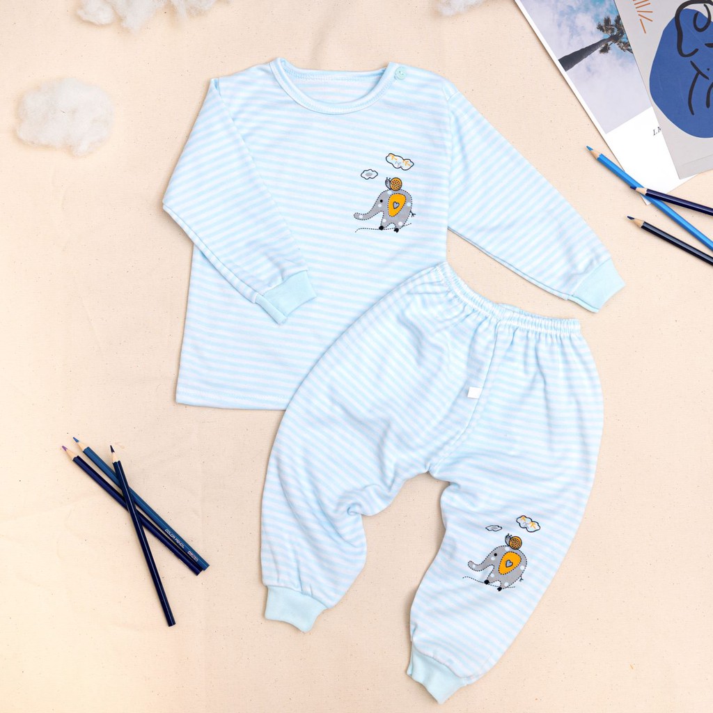 Bộ dài tay Noubaby kẻ siêu cưng cho bé QATE172, quần áo cho bé Namkidshop