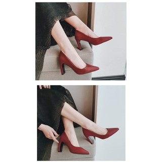 [ ODER ] Giày Cao Gót Da Mềm BIGSIZE ( 35-43)