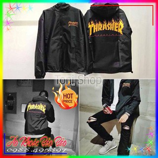 ÁO KHOÁC DÙ Thrasher Lửa - M12 [Có Ảnh Thật]