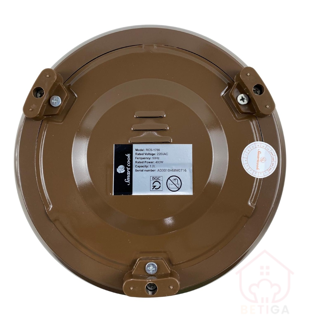 Nồi cơm điện Smartcook, nồi cơm điện nắp rời dung tích 1.2L công suất 400W RCS-1786