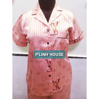 Đồ bộ pijama mặc nhà chất lụa satin gấm cực sang cực mát