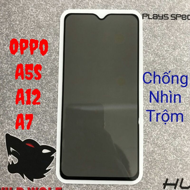 Miếng Dán Cường Lực Chống Nhìn Trộm Oppo A5s/A7/A12, Vivo Y95/Y93/Y91