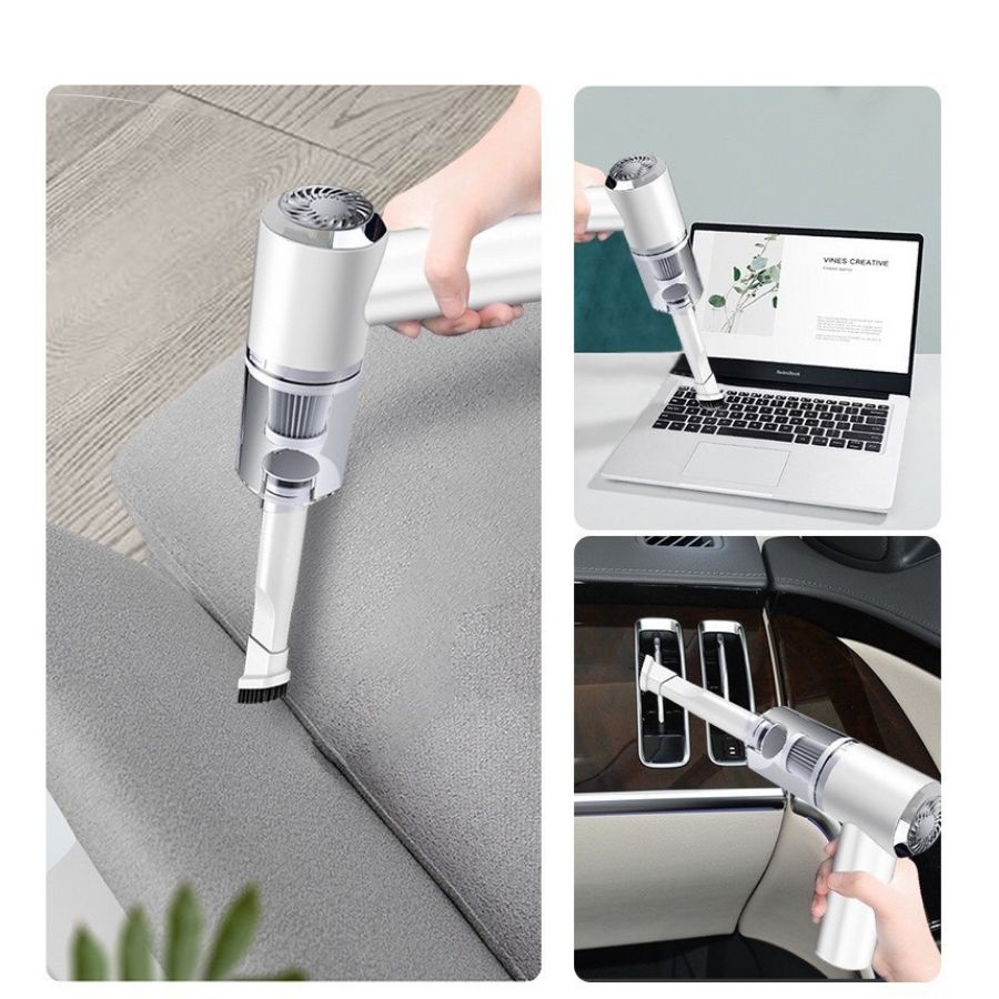 Máy hút bụi ô tô cầm tay mini không dây hút bụi ô tô giường sofa bàn phím nhãn hiệu VACUUM MITAUTO