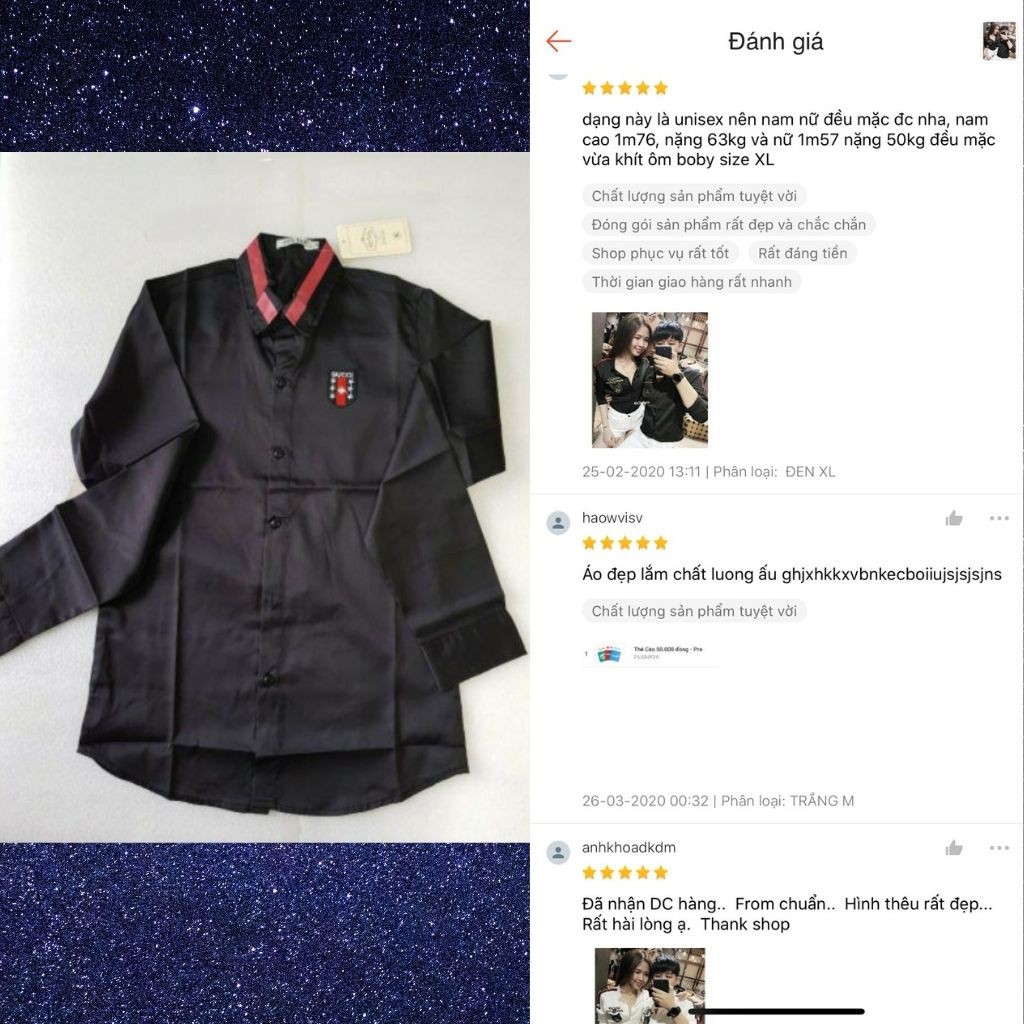 Áo Sơ Mi Nam Nữ Dài Tay Chất Lụa Phối Họa Tiết Thêu Lá Cờ | BigBuy360 - bigbuy360.vn