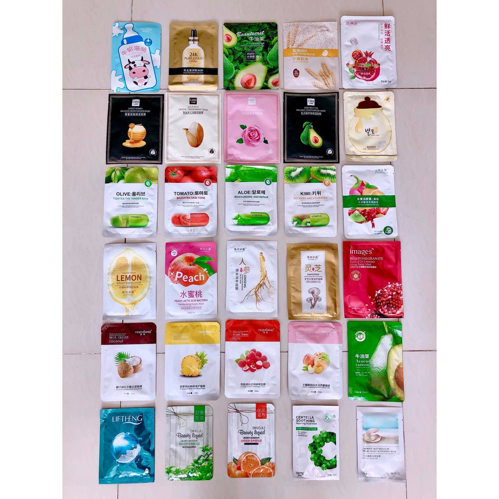 Mặt Nạ Giấy Nội Địa Trung Dưỡng Trắng Da Thải Độc Giảm Mụn Phục Hồi - Vibesvietnam | BigBuy360 - bigbuy360.vn