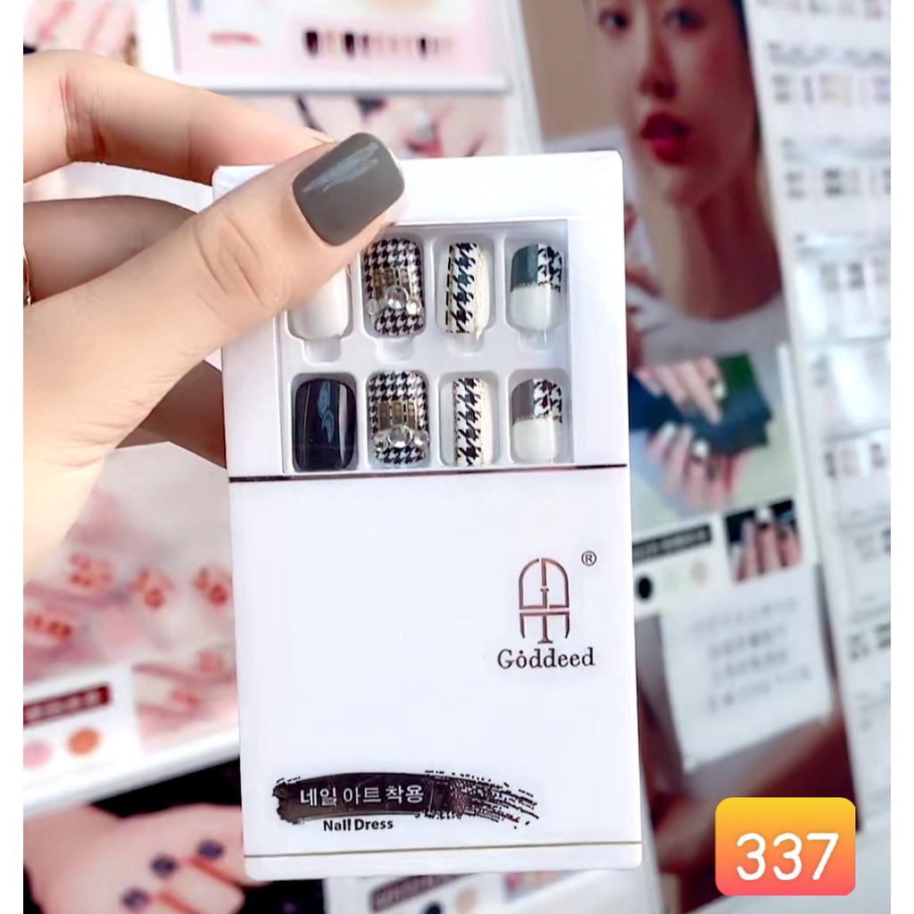 {Nailbox 337} - HỘP 30 MÓNG DÁN GODDEED NAILBOX CAO CẤP HÀN QUỐC