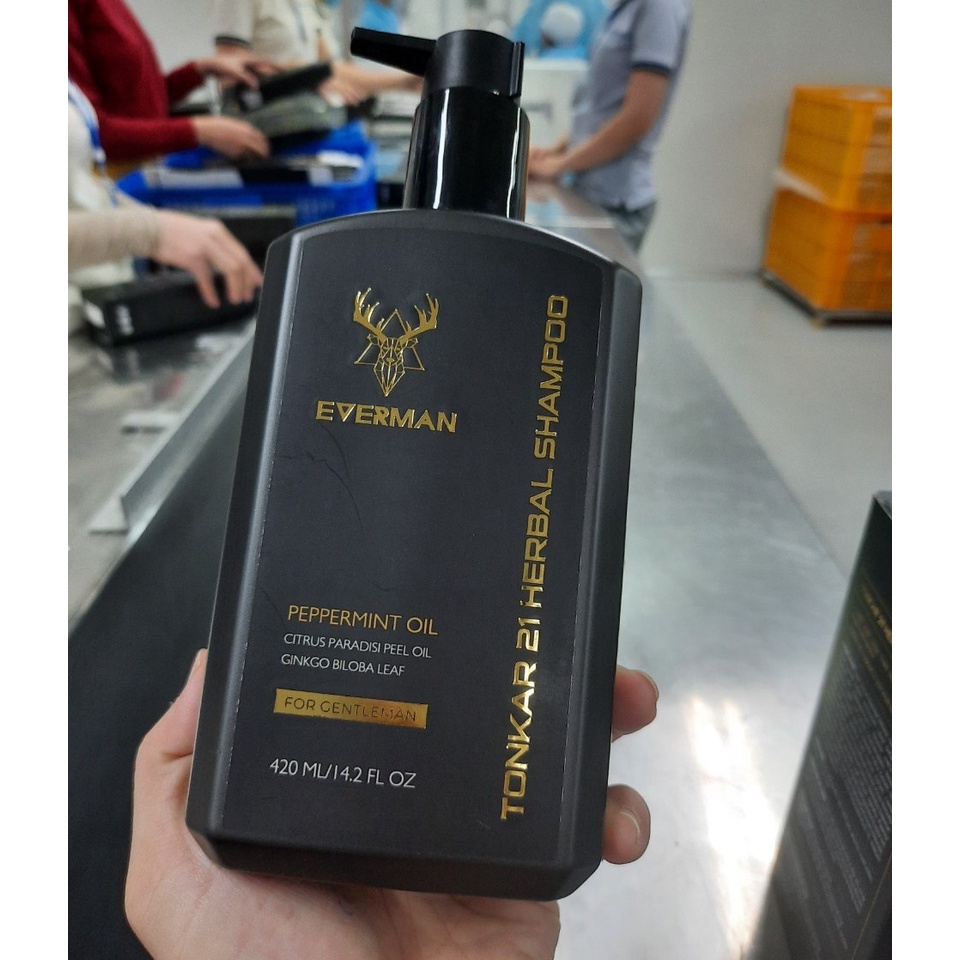 Dầu gội thảo dược dành cho nam thương hiệu Everman