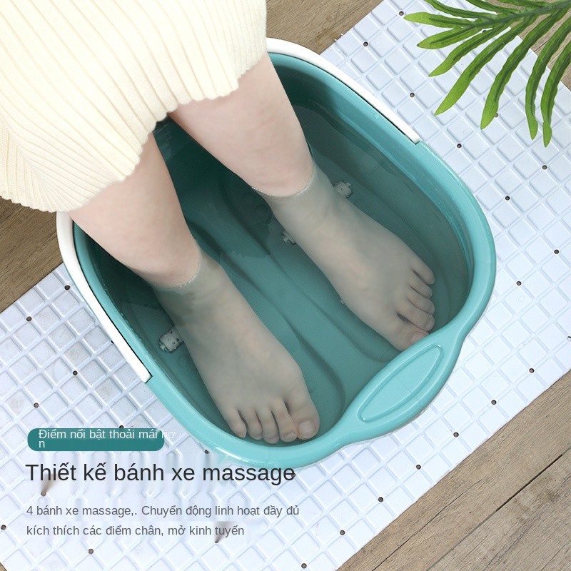 Chậu ngâm chân bằng nhựa dùng cho và trong gia đình bồn massage qua bắp xô đầu gối cao để cách nhiệt