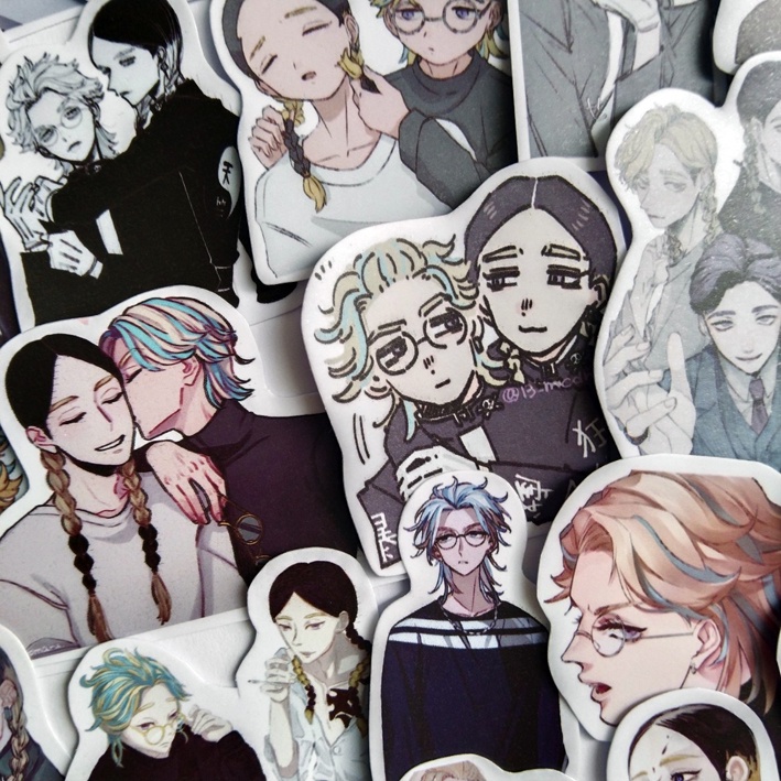 Sticker Hình dán Rindou Haitani Tokyo Revengers ảnh dán haitani tokyo revengers