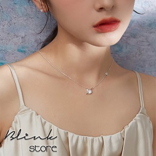 Dây chuyền bạc 925 mặt dây quả địa cầu nhỏ
