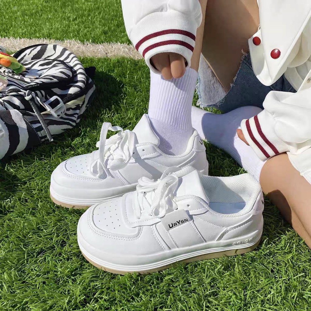 [LOẠI 1-SẴN] Giày thể thao nữ đế bằng bánh mì basic mã URYN vải canvas bata mới hot phong cách retro ulzzang đẹp cá tính