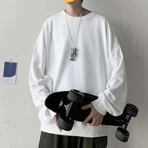 Áo sweater unisex tay dài dáng suông rộng từ M đến 3XL ̣̣̣(40kg đến 90kg - 100kg) , áo nỉ bông nam nữ | BigBuy360 - bigbuy360.vn