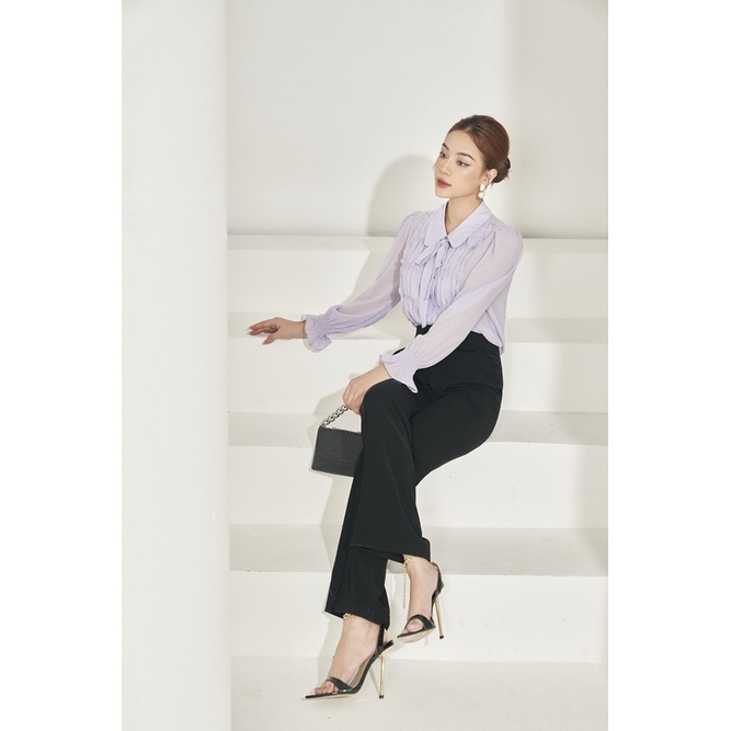 Áo Sơ Mi Nữ Nhún Thân Trước Dây Nơ Thanh Lịch Thời Trang Công Sở by LEMIA Design - 22A207