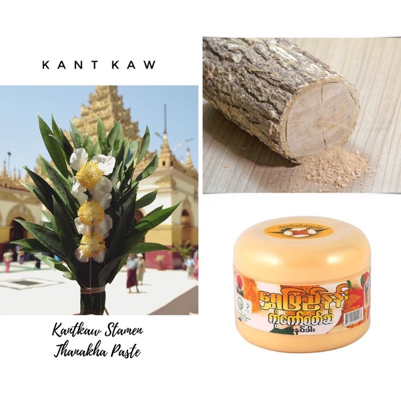 40gr - Mặt nạ thanakha dưỡng da, chống nắng hương hoa Kantkaw