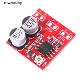 DC 5V-12V LM386 electret microphone power amplifier board gain 200 times mic amp New