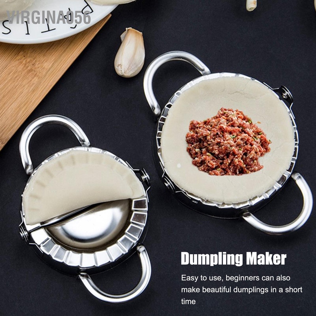 Virgina056 Máy làm bánh bao Gói bằng thép không gỉ 304 cắt Pie Ravioli Làm công cụ khuôn gấp
