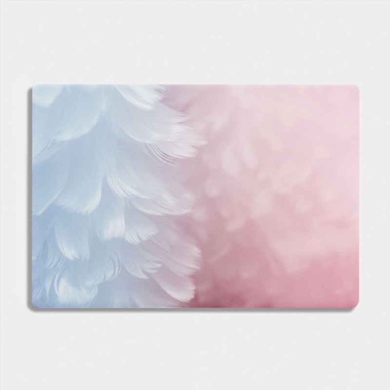 Skin Dán Bảo Vệ Laptop Mẫu Lông Vũ Nữ Tính - Miếng Dán Laptop Cắt Theo Kích Thước Từng Máy