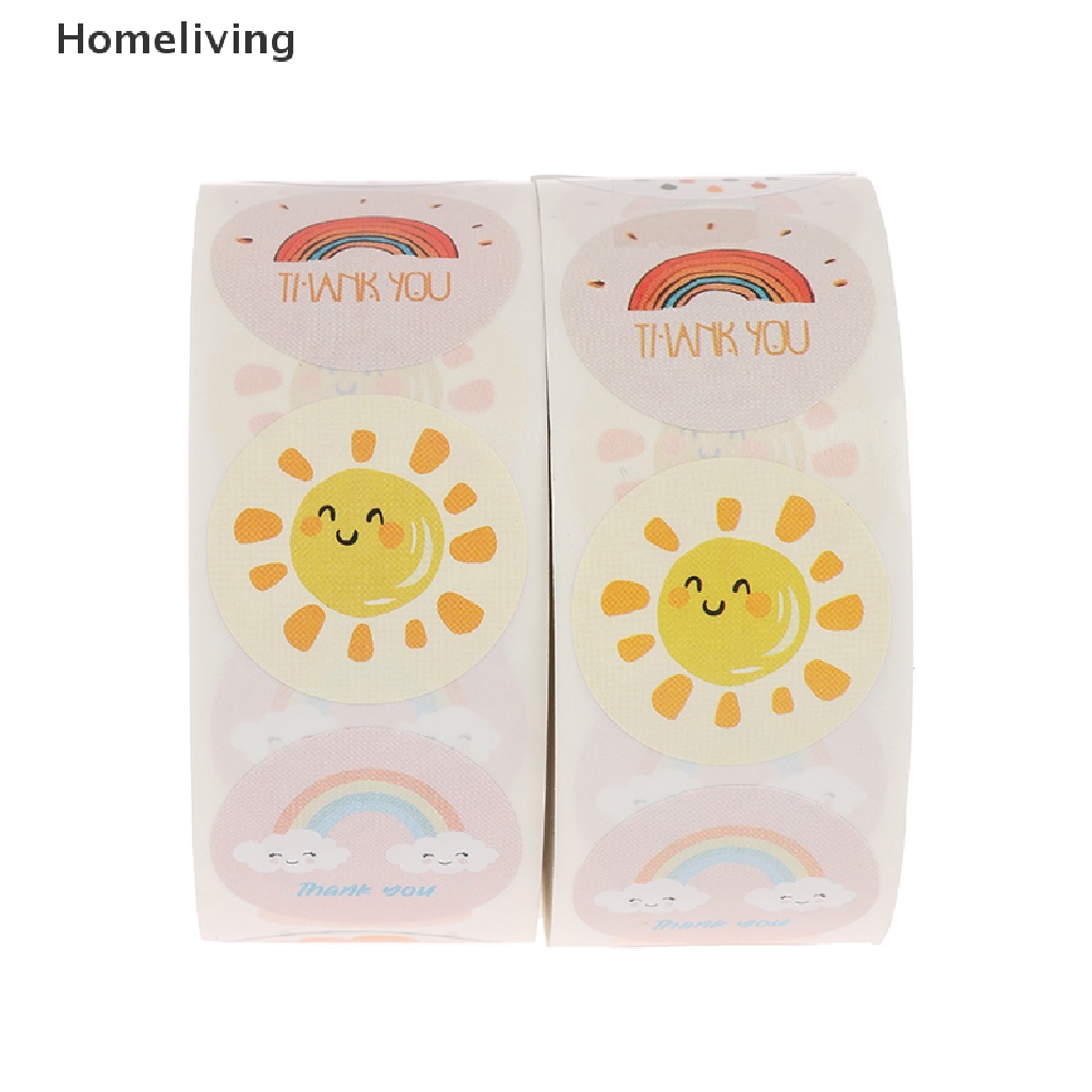 Bộ 500 Miếng Dán In Chữ Thank You Dùng Trang Trí Sổ Tay