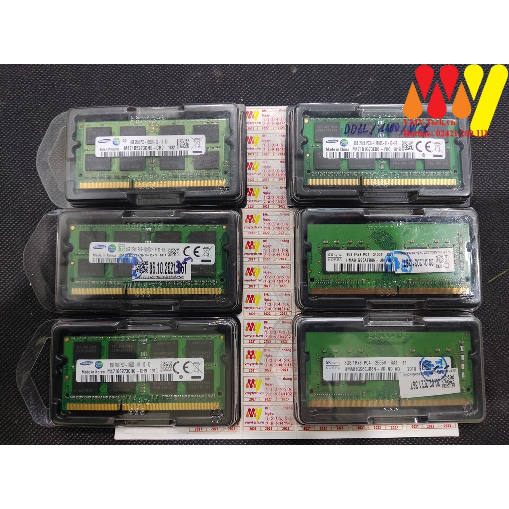 Ram Laptop DDR4 4GB 8gb Bus 2133/ 2400/ 2666 Samsung/Hynix/Miron mới 100% bảo hành 36 tháng